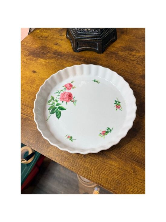 Christineholm Other - Christineholm pie plate pink roses 10 inch. One and a half inch deep.